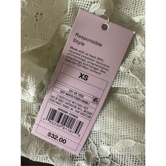 Wild fable Short Sleeve Maxi Dress White Lace size XS NWT - Picture 4 of 4